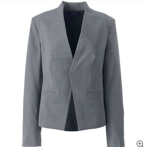 Women’s washable Wool Collarless Blazer from Lands End